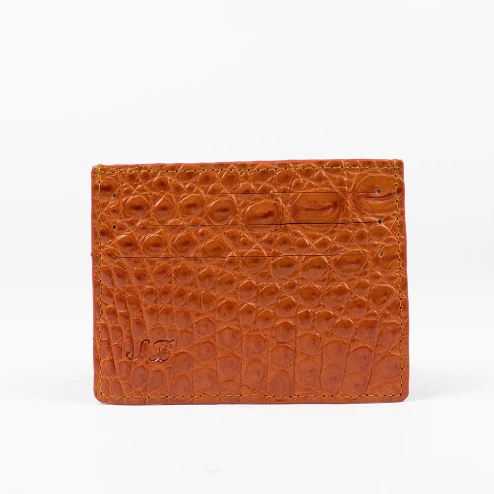 294. NWT WOMENS SHERRILL & BROTHERS TEENA GENUINE CROCODILE CREDIT CARD HOL…